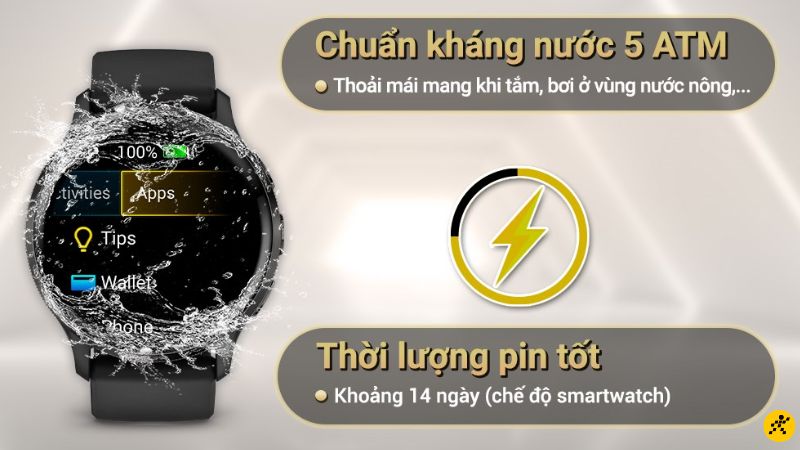 Garmin Venu 3 có thời lượng sử dụng pin lên đến 14 ngày Garmin Venu 3 có thời lượng sử dụng pin lên đến 14 ngày