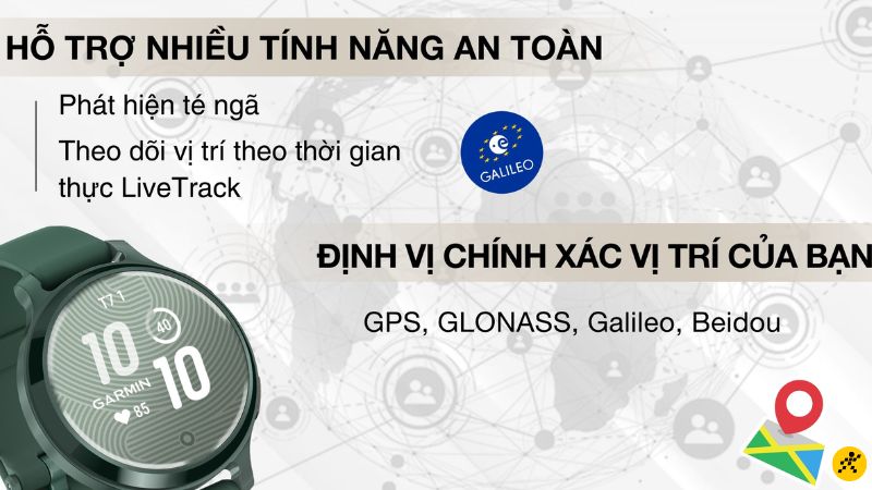 Garmin Lily 2 Active hỗ trợ tính năng chia sẻ vị trí Garmin Lily 2 Active hỗ trợ tính năng chia sẻ vị trí