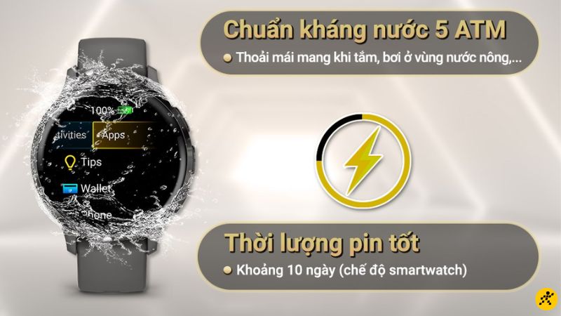 Garmin Venu 3S tthời gian hoạt động liên tục lên tới mốc 10 ngày Garmin Venu 3S tthời gian hoạt động liên tục lên tới mốc 10 ngày