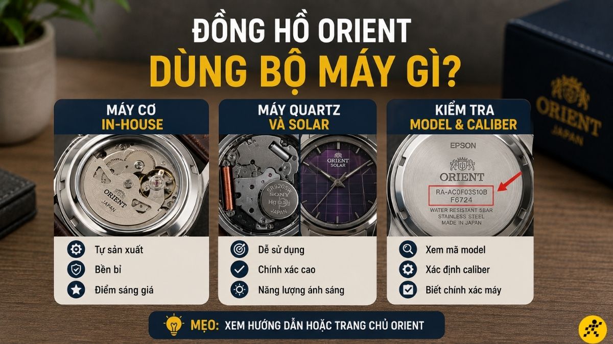 Bộ m&aacute;y đồng hồ Orient