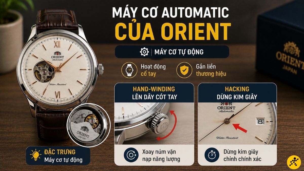 M&aacute;y cơ automatic của Orient