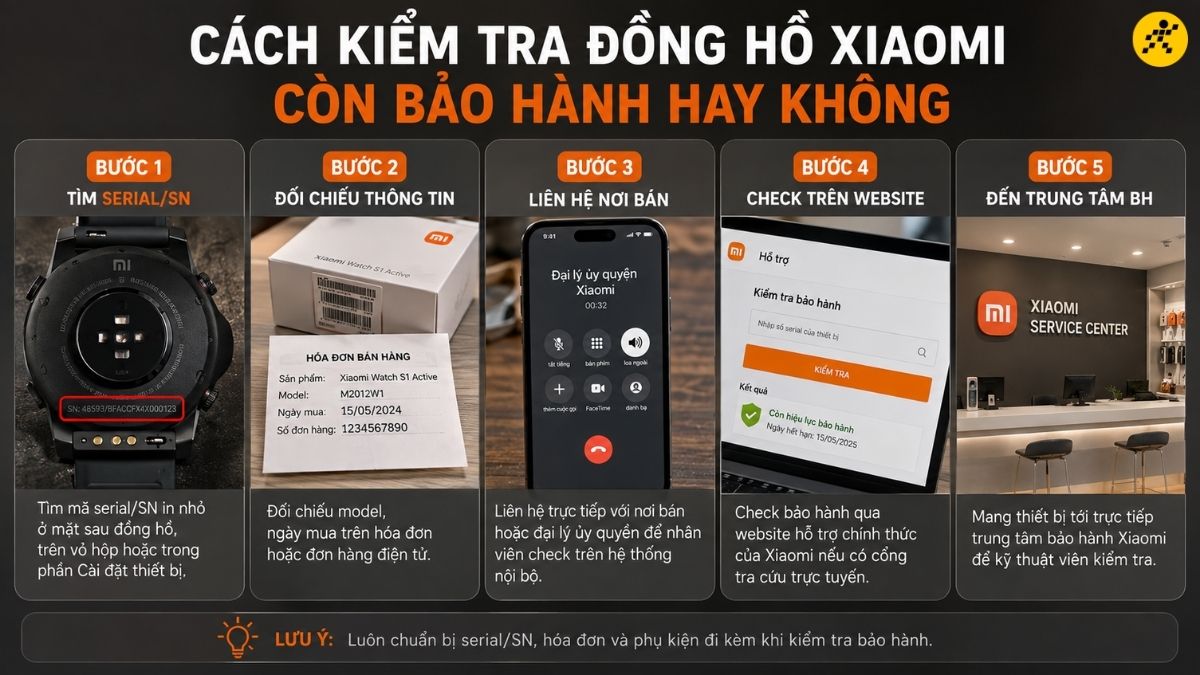 Cách kiểm tra đồng hồ Xiaomi còn bảo hành hay không Cách kiểm tra đồng hồ Xiaomi còn bảo hành hay không