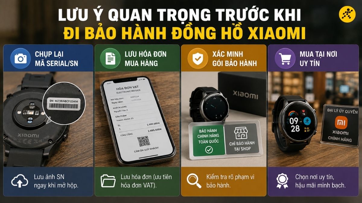 Lưu ý quan trọng trước khi đi bảo hành đồng hồ Xiaomi Lưu ý quan trọng trước khi đi bảo hành đồng hồ Xiaomi