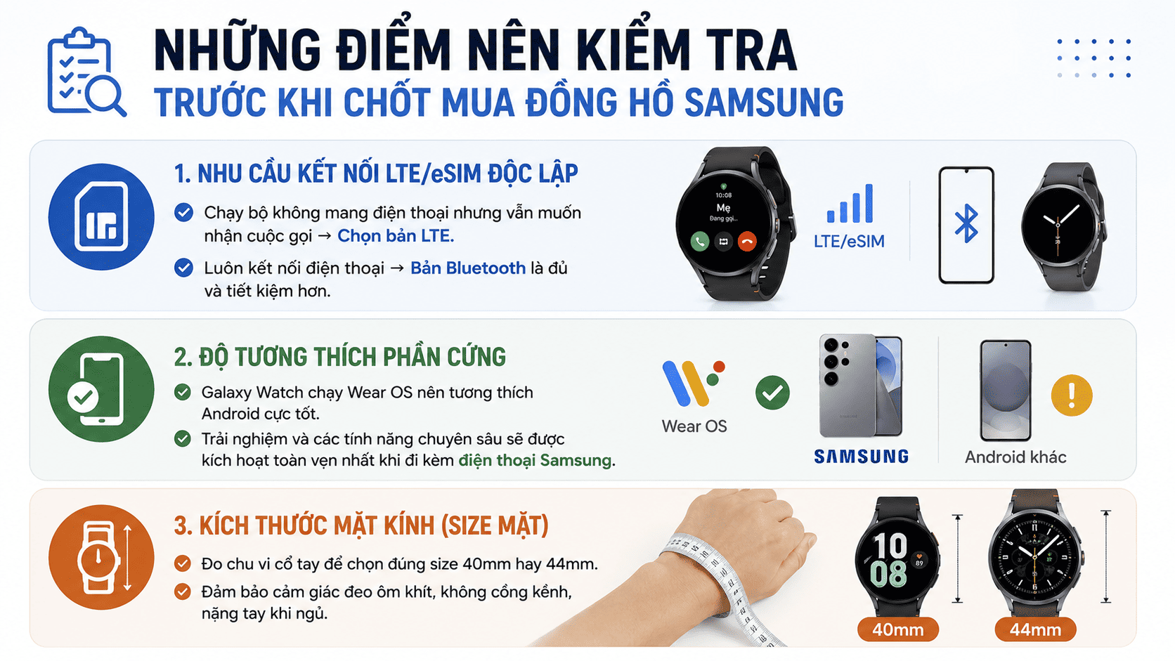 Những điểm nên kiểm tra trước khi chốt mua đồng hồ Samsung Những điểm nên kiểm tra trước khi chốt mua đồng hồ Samsung