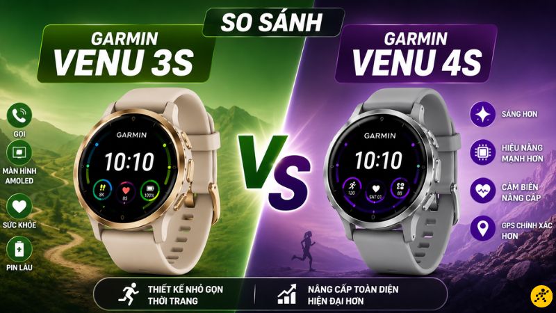 Nên mua Garmin Venu 3S hay Garmin Venu 4S Nên mua Garmin Venu 3S hay Garmin Venu 4S