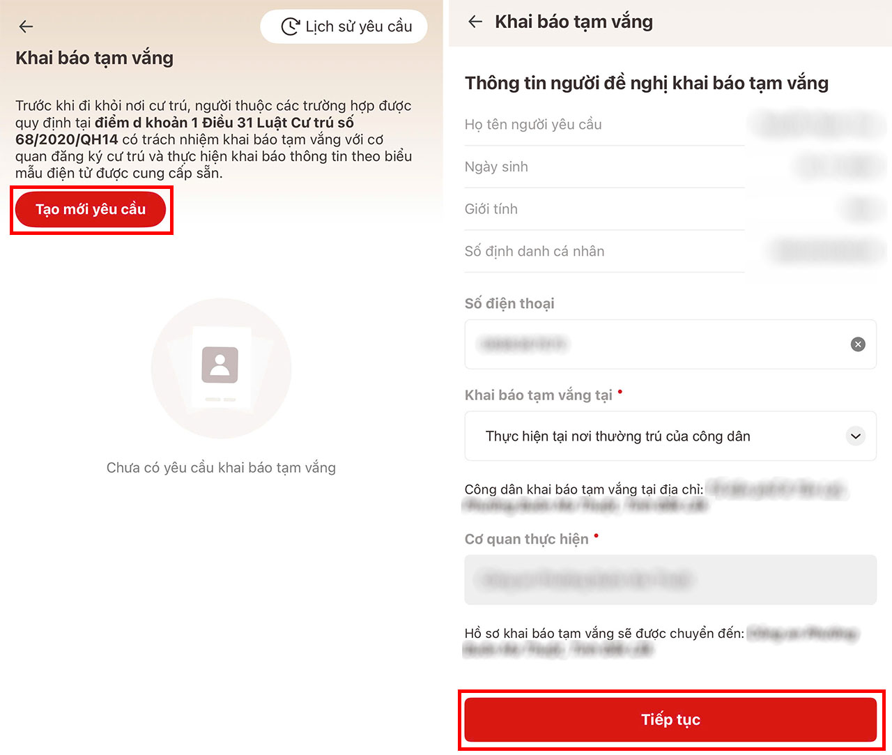 Cách Khai Báo Tạm Vắng Trên Vneid