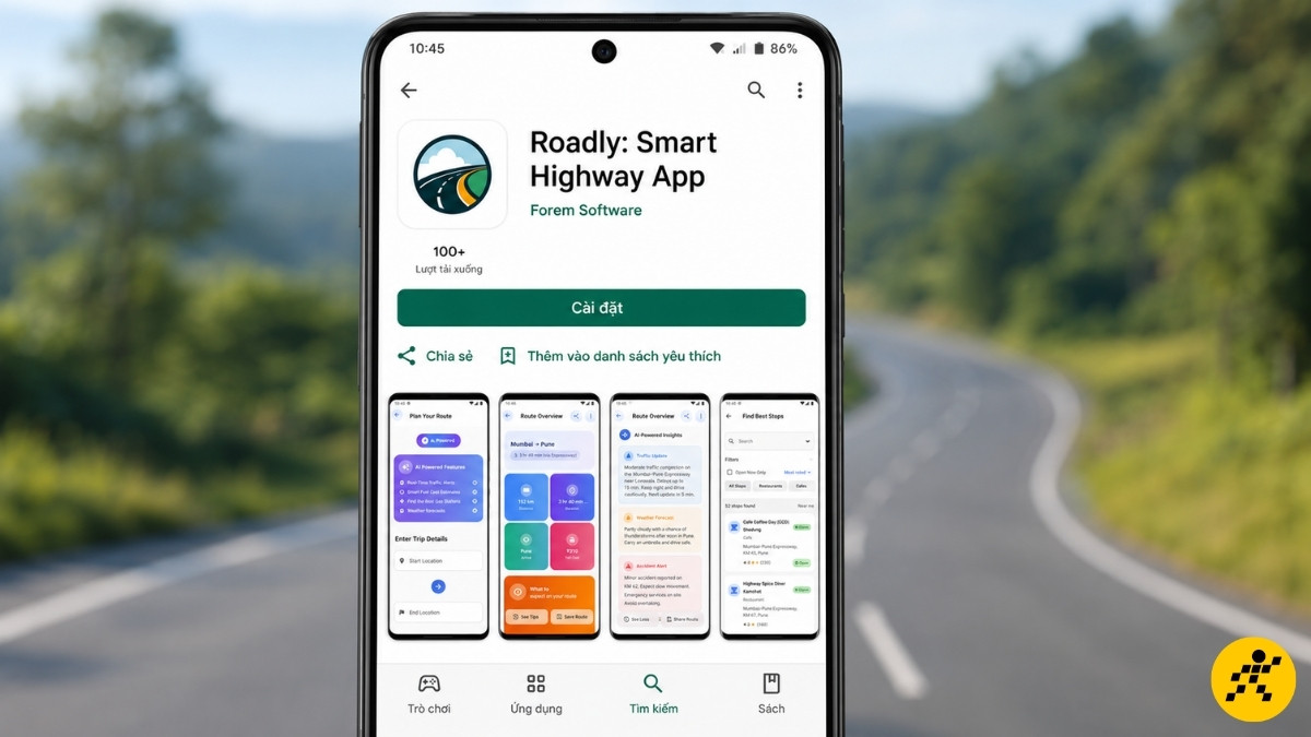 Ứng dụng Roadly Ứng dụng Roadly