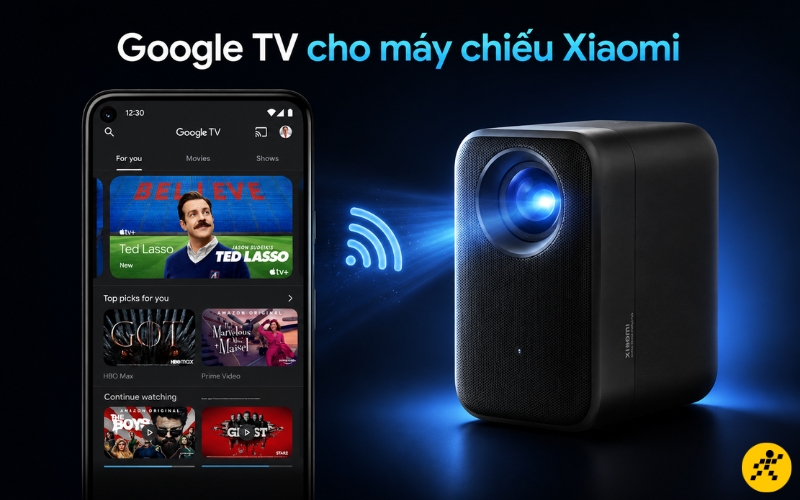 Lựa chọn mục muốn chiếu qua ứng dụng trên điện thoại Lựa chọn mục muốn chiếu qua ứng dụng trên điện thoại
