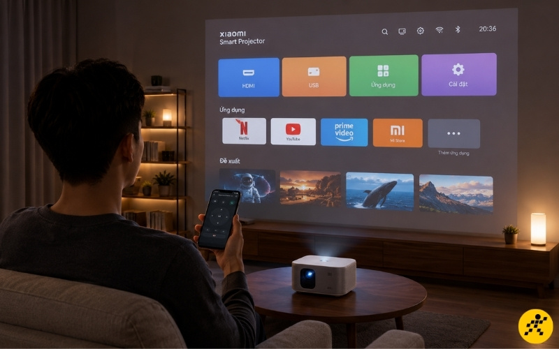 Kết nối điện thoại và máy chiếu cùng mạng WIFI Kết nối điện thoại và máy chiếu cùng mạng WIFI