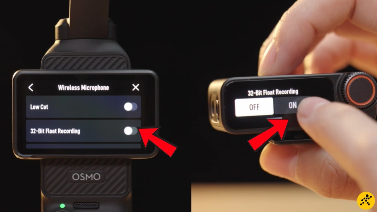 Kích hoạt tính năng ghi âm nội bộ 32-bit float trên DJI Mic Kích hoạt tính năng ghi âm nội bộ 32-bit float trên DJI Mic