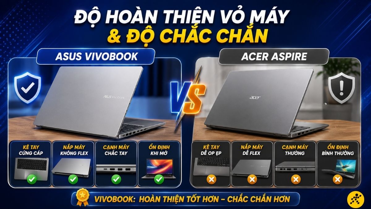 ASUS Vivobook thường cho cảm giác cứng cáp ASUS Vivobook thường cho cảm giác cứng cáp