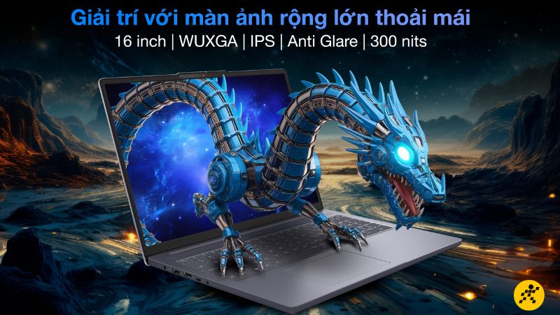 Màn hình sắc nét, chống chói với tấm nền IPS Màn hình sắc nét, chống chói với tấm nền IPS