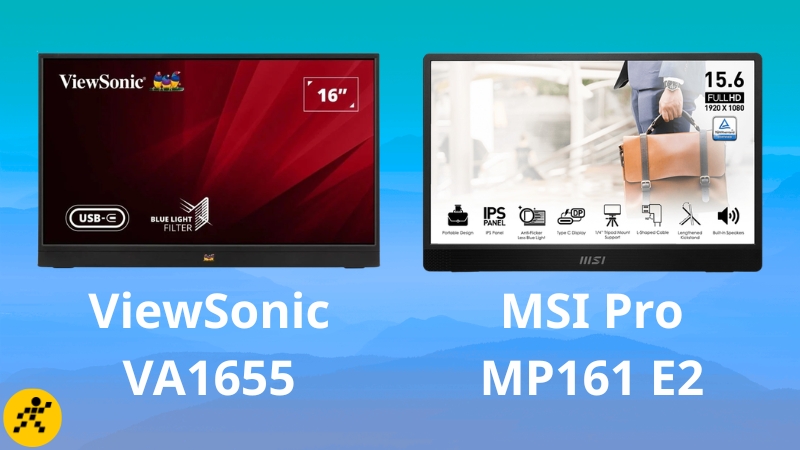 ViewSonic VA1655 và MSI Pro MP161 E2 cho kết nối linh hoạt ViewSonic VA1655 và MSI Pro MP161 E2 cho kết nối linh hoạt
