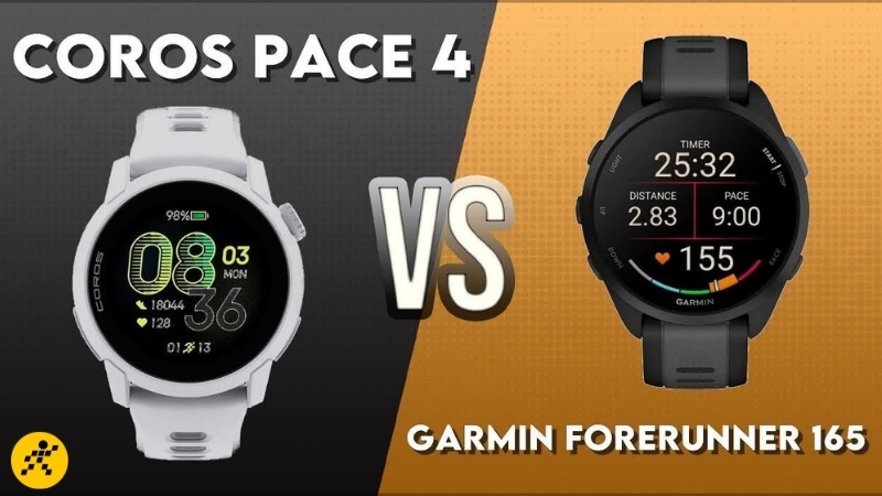 Coros Pace 4 vs Garmin 165: K&egrave;o chạy bộ dưới 7 triệu