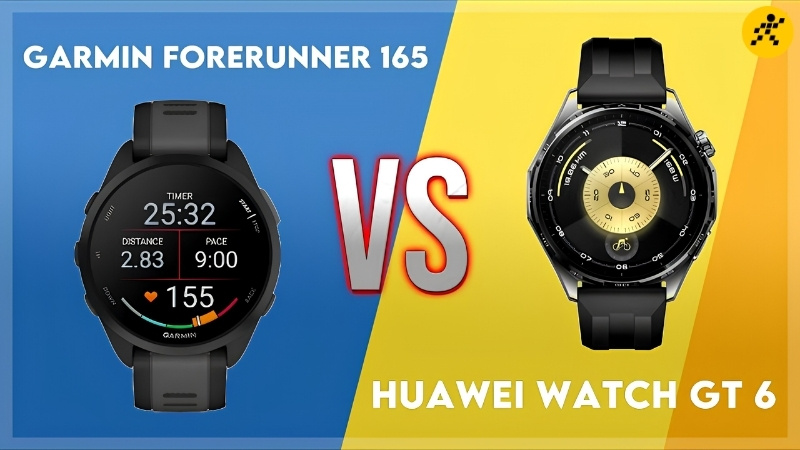 Chọn mua Garmin Forerunner 165 hay Huawei Watch GT 6?
