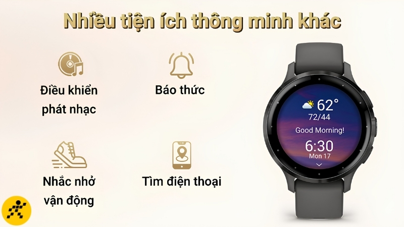 Garmin Venu 3S hỗ trợ nghe gọi ngay trên đồng hồ và kết nối trợ lý giọng nói qua Bluetooth Garmin Venu 3S hỗ trợ nghe gọi ngay trên đồng hồ và kết nối trợ lý giọng nói qua Bluetooth