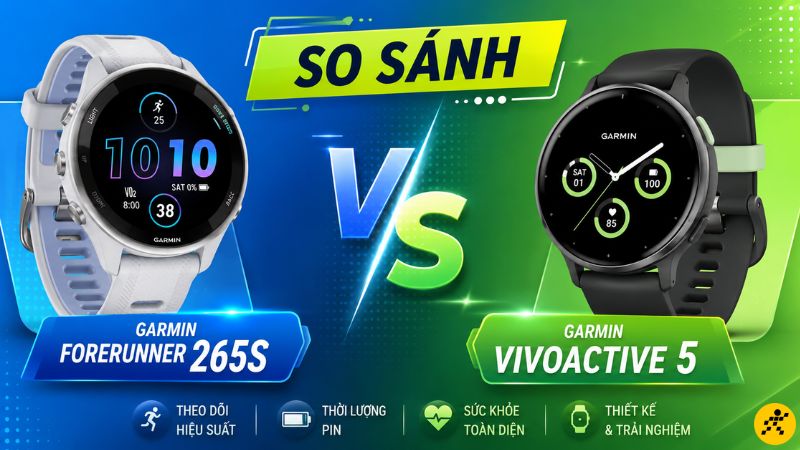 Nên chọn mua Garmin Forerunner 265S hay Vivoactive 5? Nên chọn mua Garmin Forerunner 265S hay Vivoactive 5?