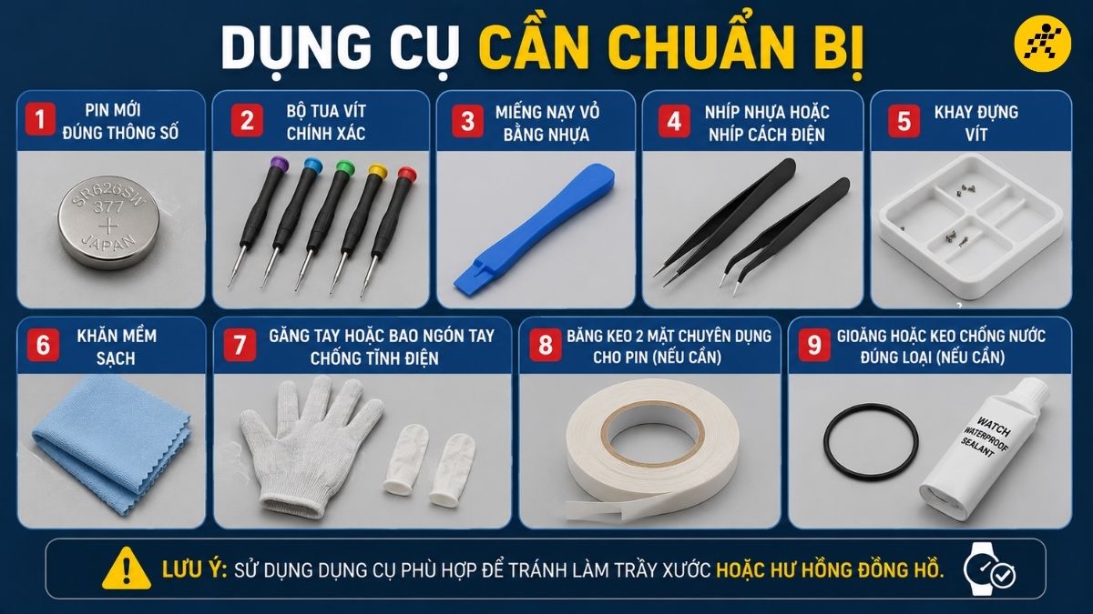 Dụng cụ cần chuẩn bị Dụng cụ cần chuẩn bị