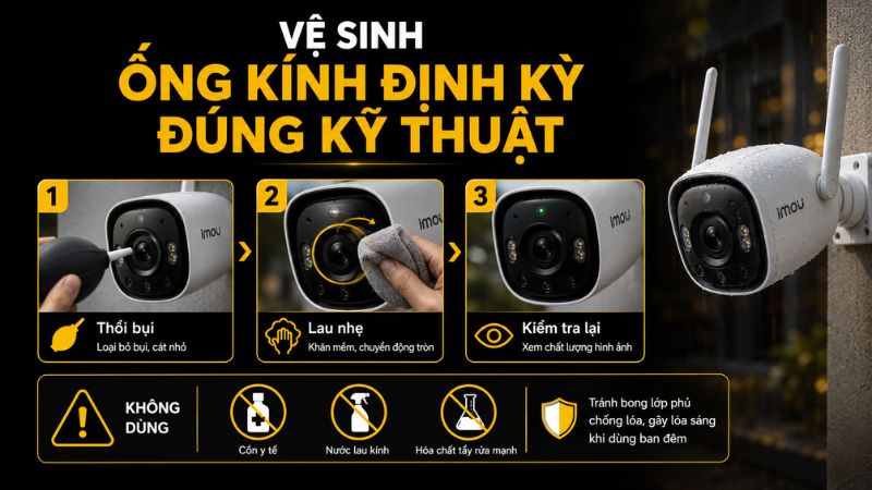 Vệ sinh ống kính Vệ sinh ống kính