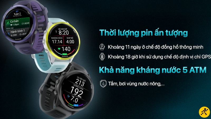 Garmin Forerunner 570 có thời lượng pin ấn tượng lên đến 11 ngày Garmin Forerunner 570 có thời lượng pin ấn tượng lên đến 11 ngày