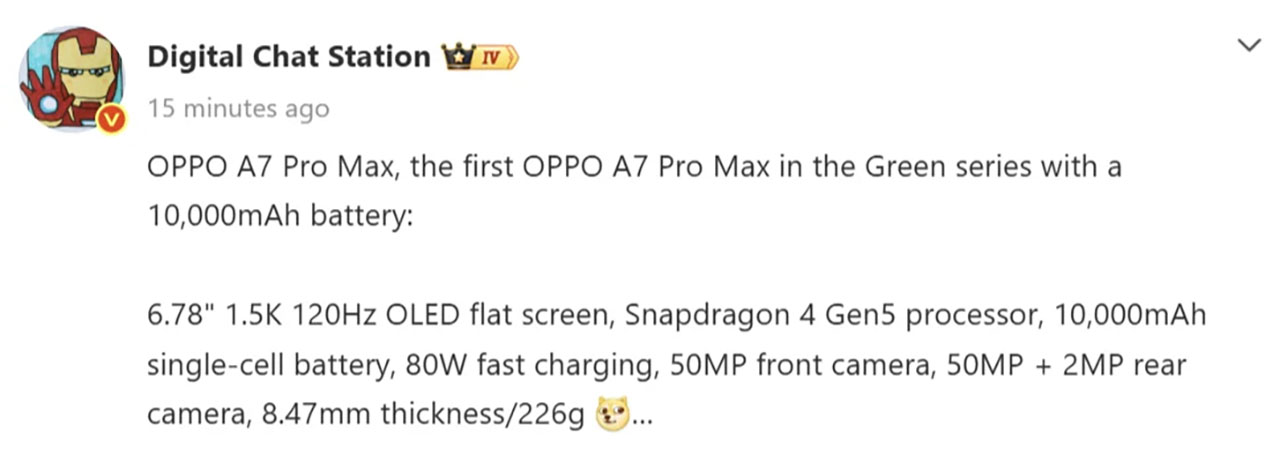 Oppo A7 Pro Max Sắp Ra Mắt