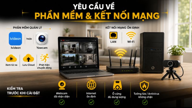 Yêu cầu phần mềm và kết nối mạng Yêu cầu phần mềm và kết nối mạng