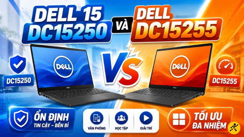 N&ecirc;n chọn mua Dell 15 DC15250 hay Dell 15 DC15255?