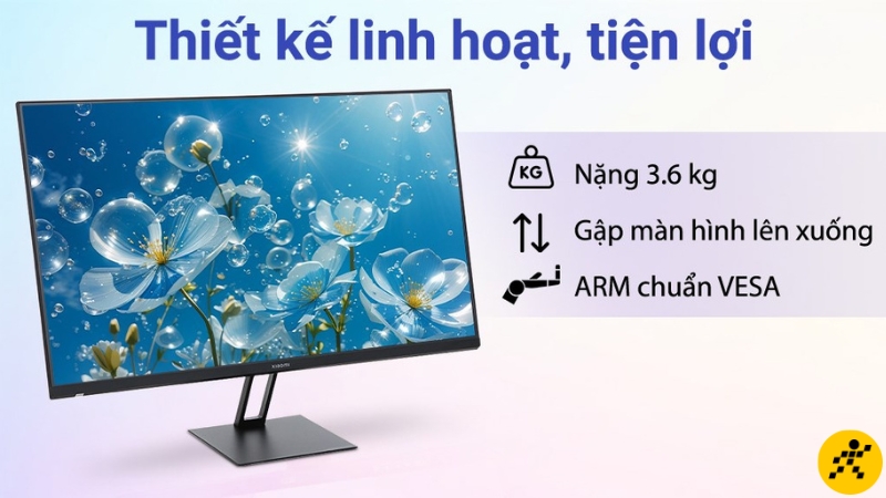 Viền mỏng, kiểu dáng tối giản giúp Xiaomi 27 inch phù hợp góc làm việc hiện đại Viền mỏng, kiểu dáng tối giản giúp Xiaomi 27 inch phù hợp góc làm việc hiện đại