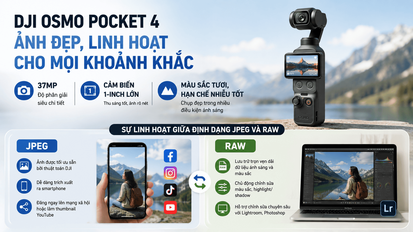 Đánh giá chất lượng ảnh của DJI Osmo Pocket 4 Đánh giá chất lượng ảnh của DJI Osmo Pocket 4