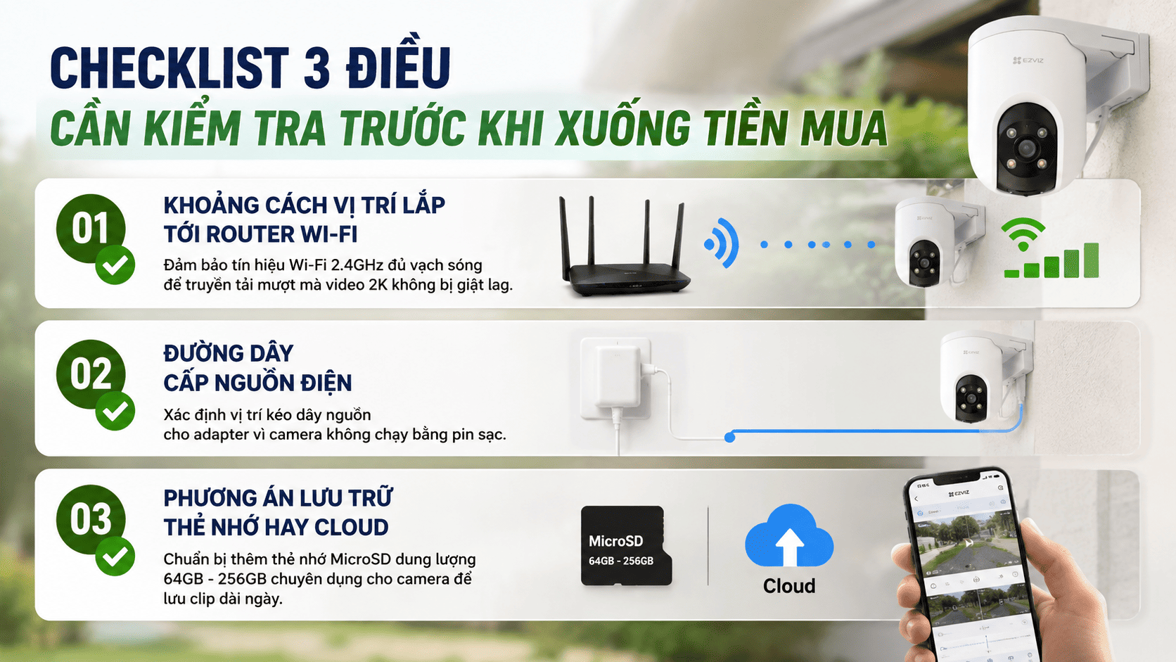Checklist 3 điều cần kiểm tra trước khi mua Checklist 3 điều cần kiểm tra trước khi mua