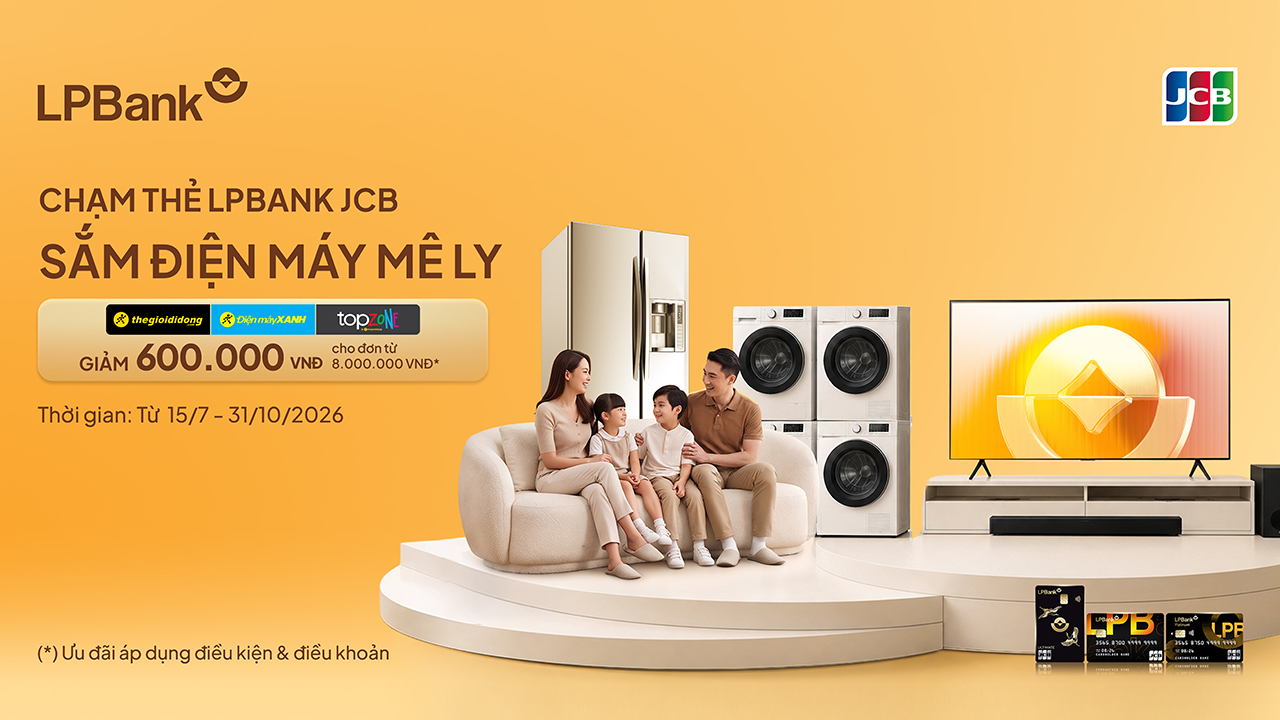 Giảm Ngay 600K Mua Hàng Tgdđ | Đmx | Topzone Khi Thanh Toán Qua Thẻ Tín Dụng Lp Bank Jcb Giảm Ngay 600K Mua Hàng Tgdđ | Đmx | Topzone Khi Thanh Toán Qua Thẻ Tín Dụng Lp Bank Jcb