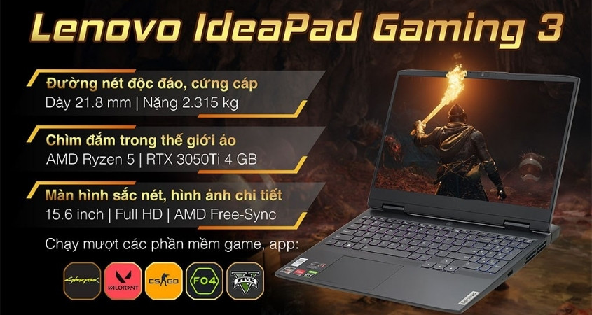 Mua IdeaPad Gaming 3 nếu muốn sở hữu laptop gaming giá cả dễ tiếp cận Mua IdeaPad Gaming 3 nếu muốn sở hữu laptop gaming giá cả dễ tiếp cận
