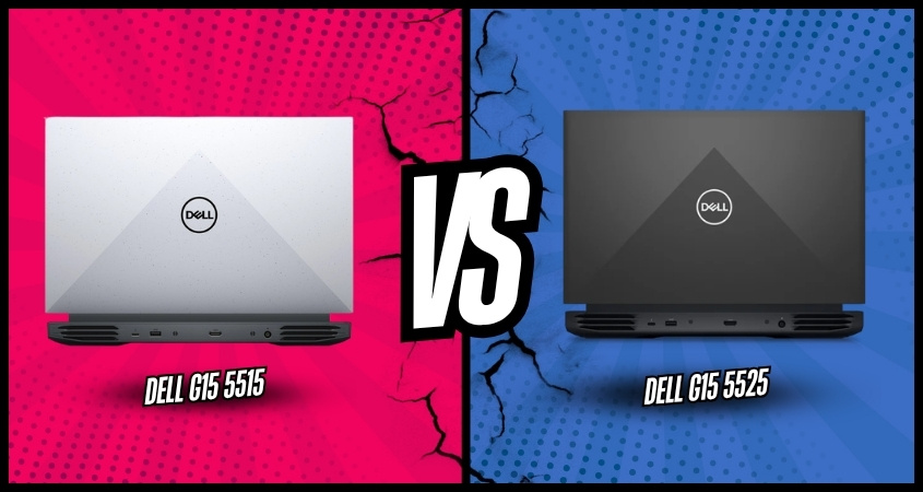 So sánh chi tiết ngoại hình Dell G15 5515 và Dell G15 5525 So sánh chi tiết ngoại hình Dell G15 5515 và Dell G15 5525