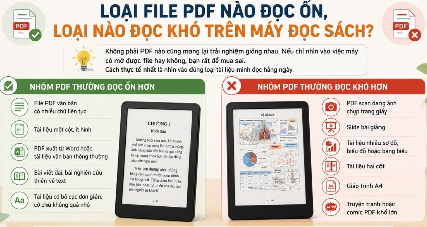 Đọc file nào trên máy đọc sách thì tốt hơn Đọc file nào trên máy đọc sách thì tốt hơn