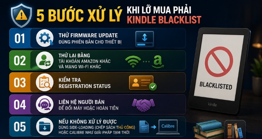 Cách xử lý khi mua phải máy Kindle blacklist Cách xử lý khi mua phải máy Kindle blacklist