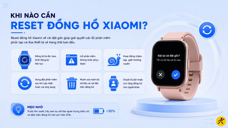 Đồng hồ thường xuyên bị đơ hoặc phản hồi chậm Đồng hồ thường xuyên bị đơ hoặc phản hồi chậm