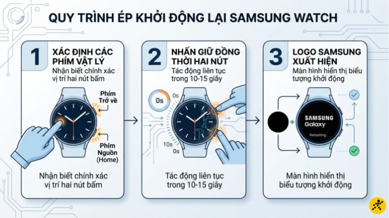 Khởi động lại bằng phím cứng khi màn hình không phản hồi Khởi động lại bằng phím cứng khi màn hình không phản hồi