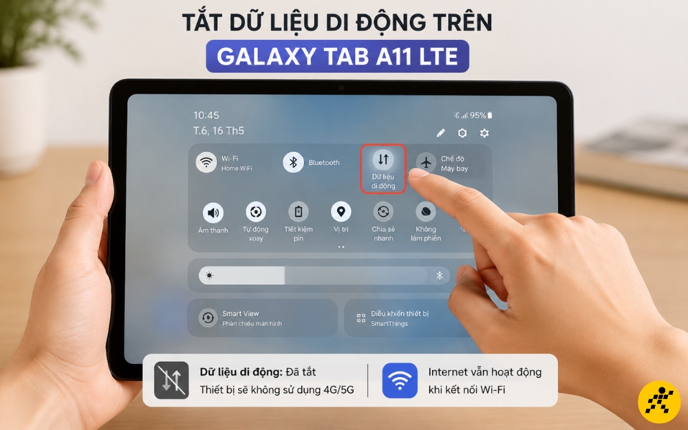 Nên tắt dữ liệu di động trên bản LTE để tiết kiệm pin Nên tắt dữ liệu di động trên bản LTE để tiết kiệm pin