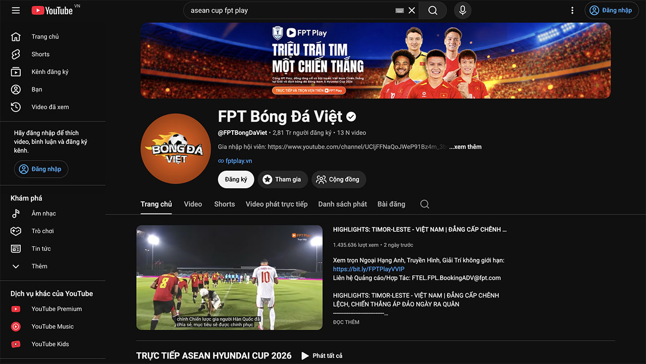Cách xem ASEAN Cup 2026 trên điện thoại Cách xem ASEAN Cup 2026 trên điện thoại