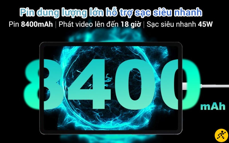 Pin 8400mAh giúp bạn yên tâm hơn khi mang máy đi học, đi làm cả ngày Pin 8400mAh giúp bạn yên tâm hơn khi mang máy đi học, đi làm cả ngày