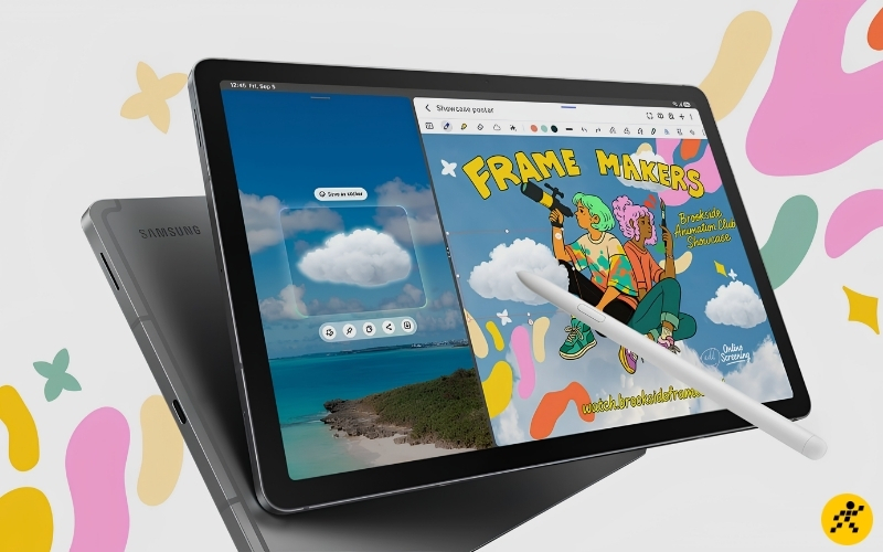 Tab S10 Lite có hỗ trợ S Pen rất tiện lợi Tab S10 Lite có hỗ trợ S Pen rất tiện lợi
