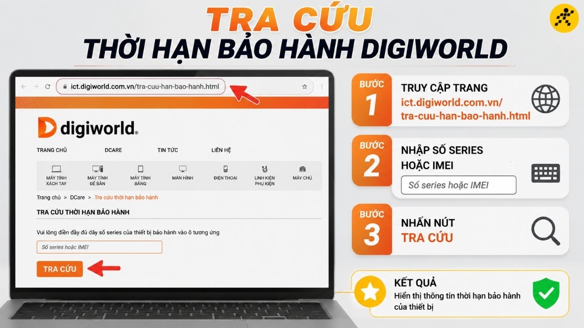 Tra cứu trực tuyến tr&ecirc;n hệ thống Digiworld