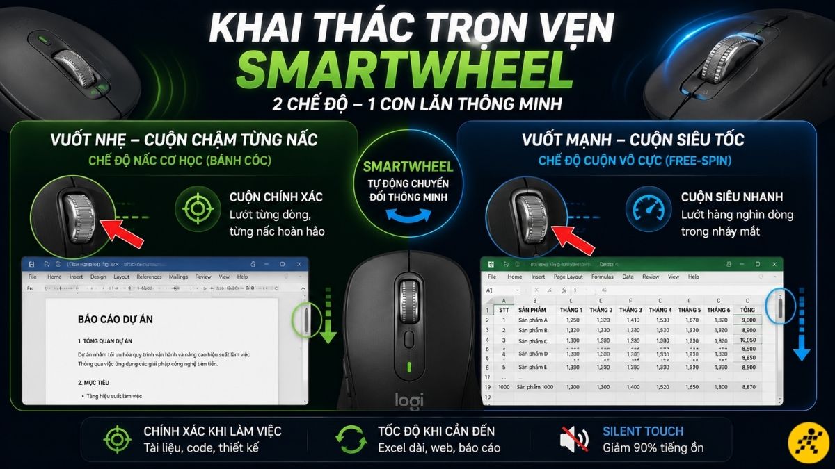 Khai th&aacute;c tốc độ của con lăn th&ocirc;ng minh SmartWheel
