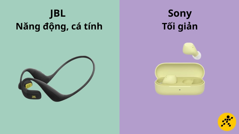 JBL có thiết kế năng động cá tính, Sony có thiết kế tối giản JBL có thiết kế năng động cá tính, Sony có thiết kế tối giản