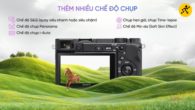 Máy ảnh Sony có nhiều chế độ chụp, đáp ứng các nhu cầu khác nhau Máy ảnh Sony có nhiều chế độ chụp, đáp ứng các nhu cầu khác nhau
