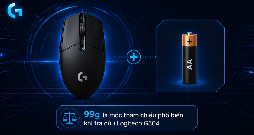 Trọng lượng chuột Logitech G304 Trọng lượng chuột Logitech G304