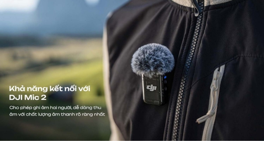 Kết nối âm thanh dễ dàng trên DJI Osmo Pocket 3 Kết nối âm thanh dễ dàng trên DJI Osmo Pocket 3