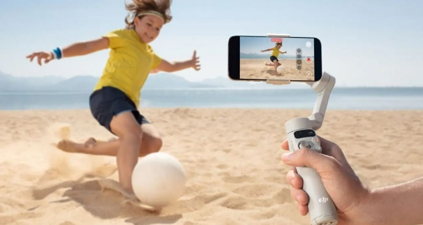 DJI Osmo Mobile 7 có khả năng chống rung tốt DJI Osmo Mobile 7 có khả năng chống rung tốt