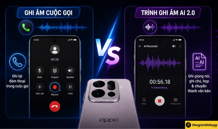 Phân biệt Ghi âm cuộc gọi và Trình ghi âm AI 2.0 Phân biệt Ghi âm cuộc gọi và Trình ghi âm AI 2.0
