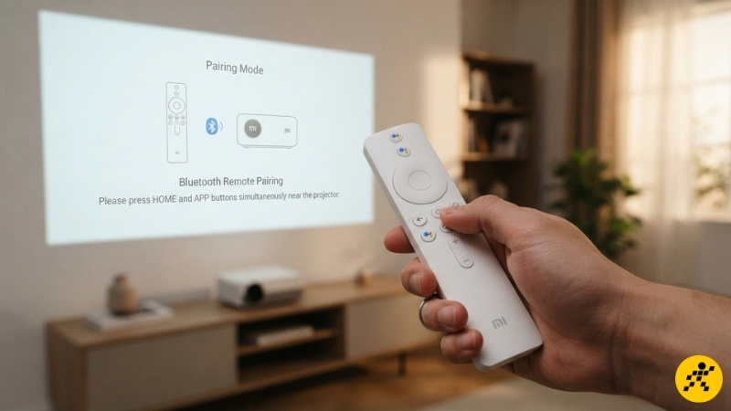 Thực hiện ghép nối Bluetooth giữa điều khiển và máy chiếu Thực hiện ghép nối Bluetooth giữa điều khiển và máy chiếu